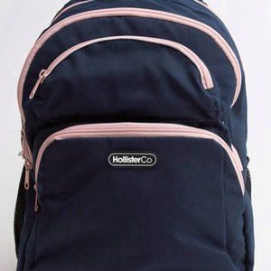 Hollister Logo Backpack (Dark Blue)